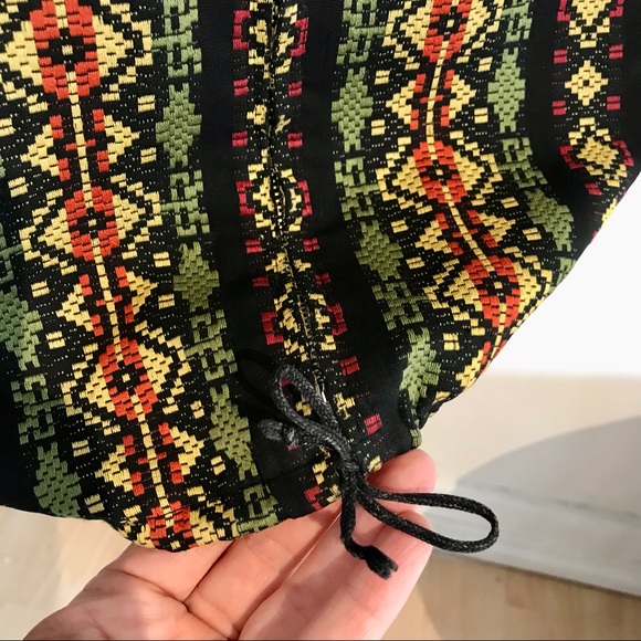 Vintage 1960s Aztec Print Jacket, Fur-trimmed Hood, West Germany, Size Medium - Picture 4 of 10